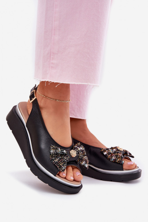 Dámske sandále Dámske Zapnuté INedge so stuhami Zazoo 1882 čierna Dámske sandále Dámske Zapnuté INedge so stuhami Zazoo 1882 čierna