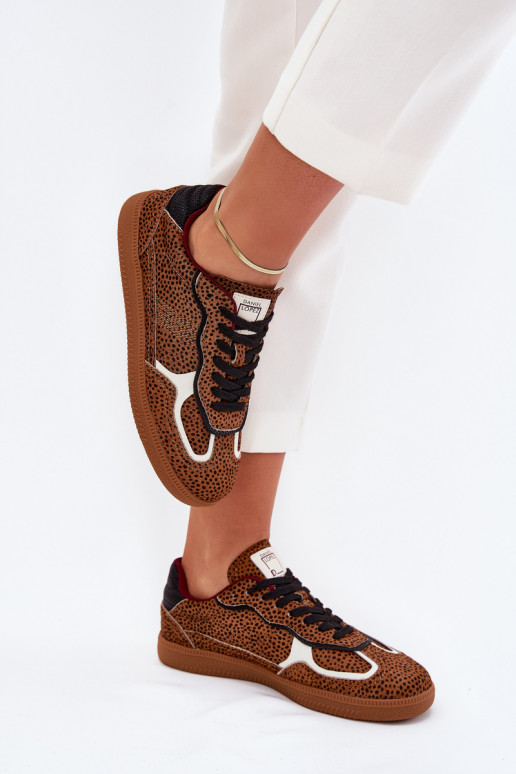 Tenisky model obuvi Dámske Daniel Lopez Just Dare SS2D4016 Hnedá farba Tenisky model obuvi Dámske Daniel Lopez Just Dare SS2D4016 Hnedá farba