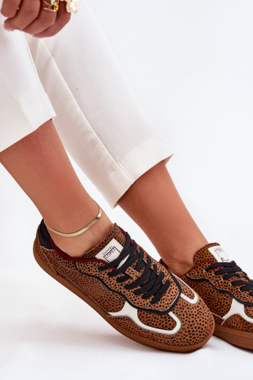 Tenisky model obuvi Dámske Daniel Lopez Just Dare SS2D4016 Hnedá farba Tenisky model obuvi Dámske Daniel Lopez Just Dare SS2D4016 Hnedá farba