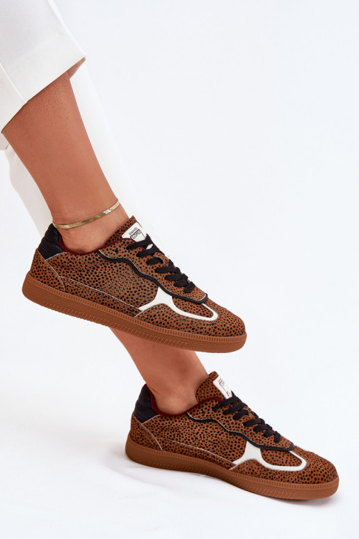 Tenisky model obuvi Dámske Daniel Lopez Just Dare SS2D4016 Hnedá farba Tenisky model obuvi Dámske Daniel Lopez Just Dare SS2D4016 Hnedá farba