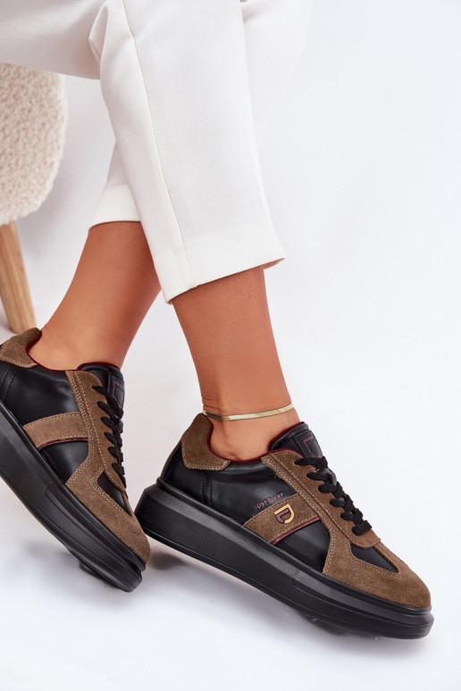 Kožené Dámske Tenisky model obuvi s platformou Daniel Lopez Just Dare SS2D4001 čierna Kožené Dámske Tenisky model obuvi s platformou Daniel Lopez Just Dare SS2D4001 čierna