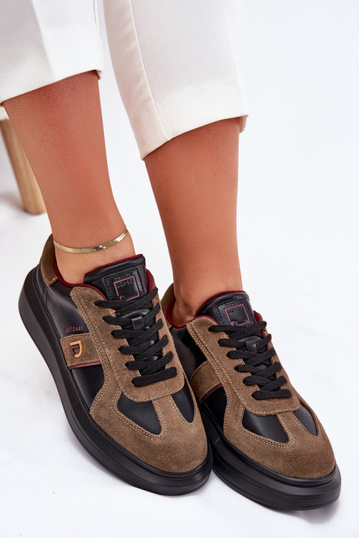 Kožené Dámske Tenisky model obuvi s platformou Daniel Lopez Just Dare SS2D4001 čierna Kožené Dámske Tenisky model obuvi s platformou Daniel Lopez Just Dare SS2D4001 čierna