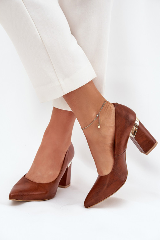 Kožené Topánky LeInski 3117 tmavohnedá