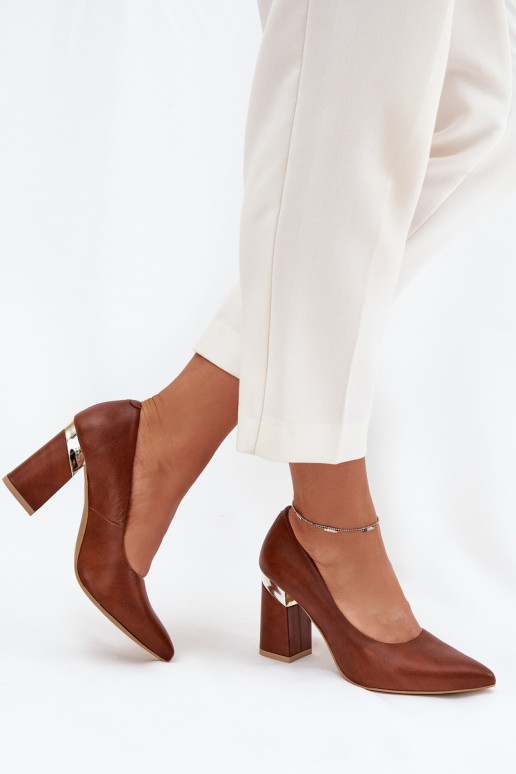 Kožené Topánky LeInski 3117 tmavohnedá