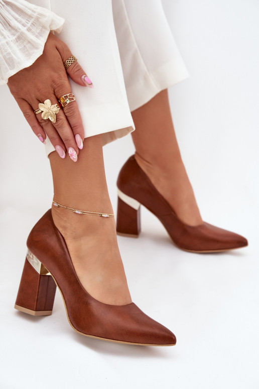 Kožené Topánky LeInski 3117 tmavohnedá