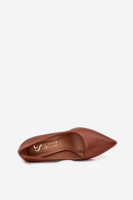 Kožené Topánky LeInski 3117 tmavohnedá