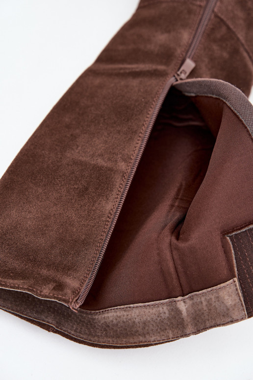 zo semišu čižmy s podpätkami Zamknúť CzekoladoIne Lissara