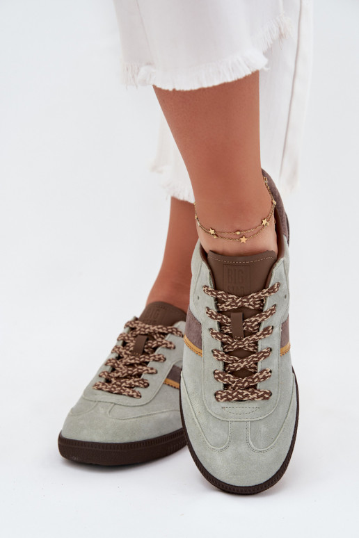 zo semišu Nízka Tenisky model obuvi Dámske Big Star SS274678 HI-POLY SYSTEM mätové farby zo semišu Nízka Tenisky model obuvi Dámske Big Star SS274678 HI-POLY SYSTEM mätové farby