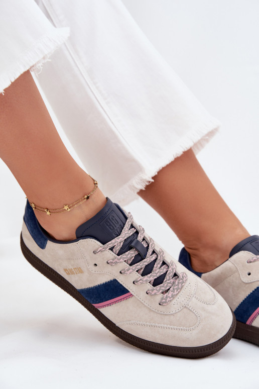 zo semišu Nízka Tenisky model obuvi Dámske Big Star SS274679 HI-POLY SYSTEM sivá zo semišu Nízka Tenisky model obuvi Dámske Big Star SS274679 HI-POLY SYSTEM sivá