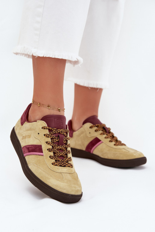 zo semišu Nízka Tenisky model obuvi Dámske Big Star SS274680 HI-POLY SYSTEM Limetka zo semišu Nízka Tenisky model obuvi Dámske Big Star SS274680 HI-POLY SYSTEM Limetka