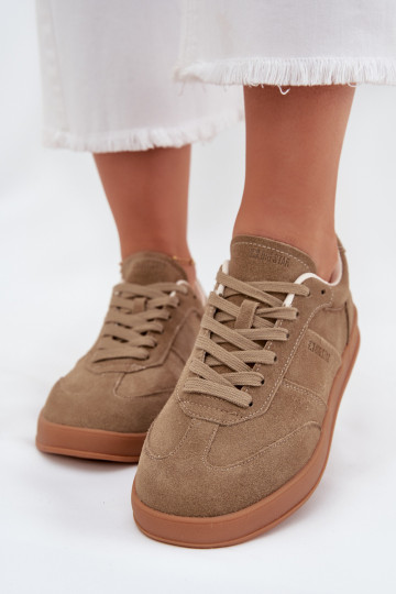 zo semišu Tenisky model obuvi Dámske Big Star SS274675 HI-POLY SYSTEM béžová