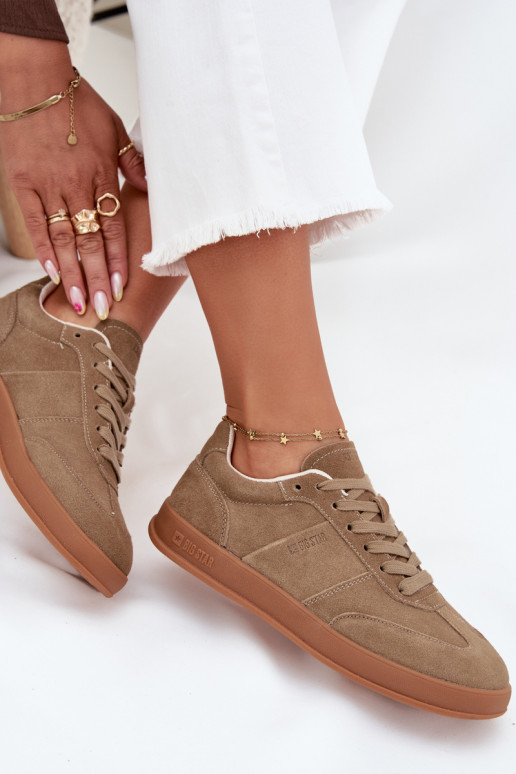 zo semišu Tenisky model obuvi Dámske Big Star SS274675 HI-POLY SYSTEM béžová