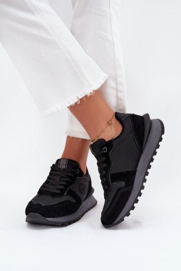 Kožené Tenisky model obuvi Dámske Big Star OO274529 HI-POLY SYSTEM čierna 2