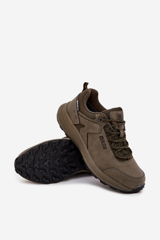 tenisky Treking pánske Big Star OO174367 HI-POLY SYSTEM khaki farby