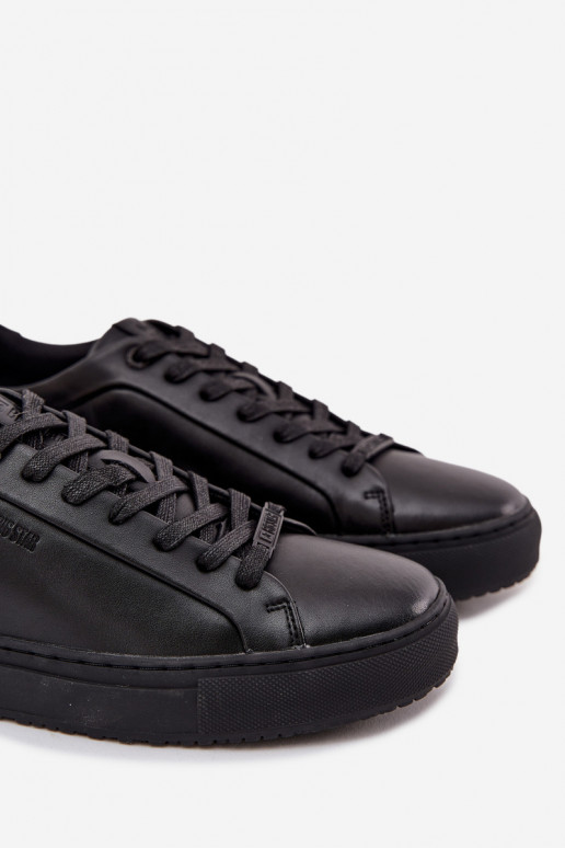 Kožené bežná obuv Tenisky model obuvi pánske Big Star SS174121 čierna