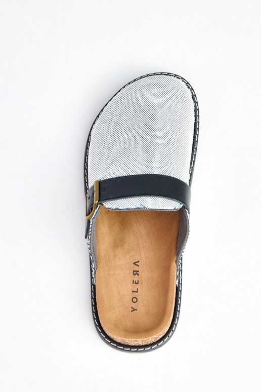 Čierne papuče na korkovej platforme...