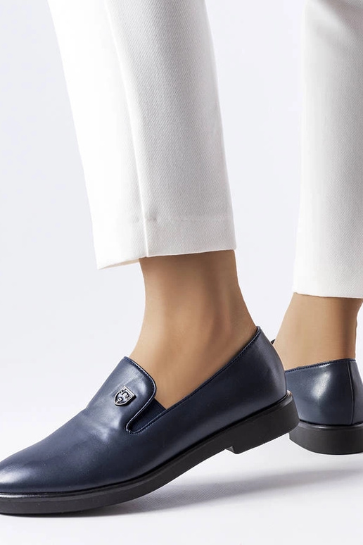 Tmavomodré hladké poltopánky Concord Tmavomodré hladké poltopánky Concord