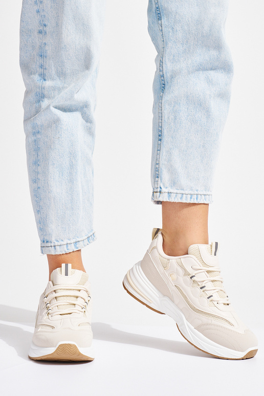 béžová dámske tenisky na hrubej podrážke béžová dámske tenisky na hrubej podrážke