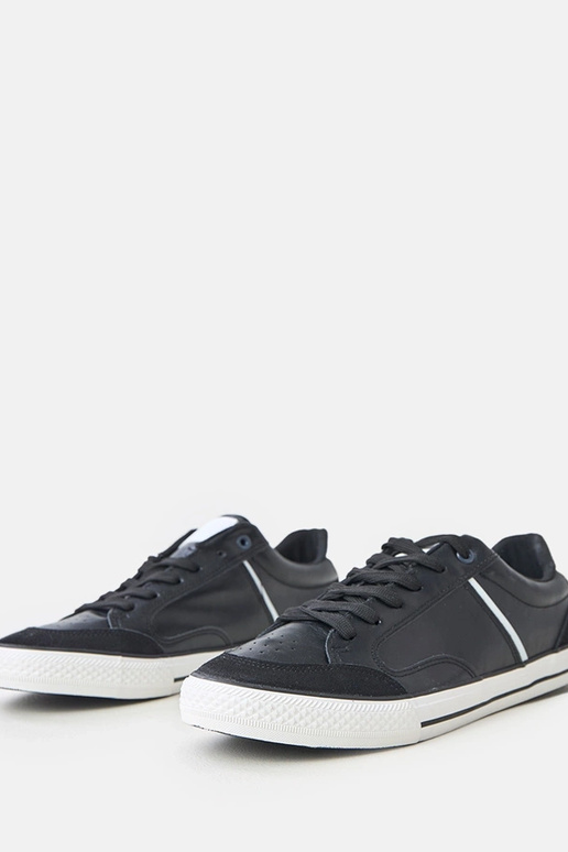 Čierne pánske tenisky s bielymi...