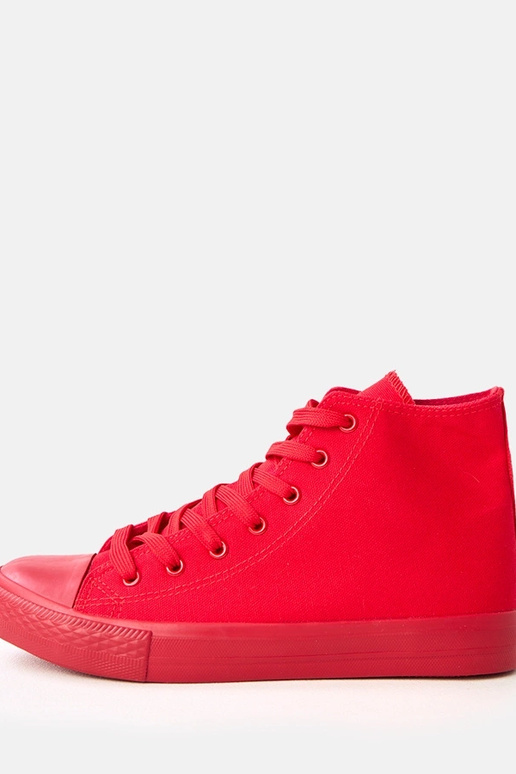 Červené pánske vysoké tenisky Caio