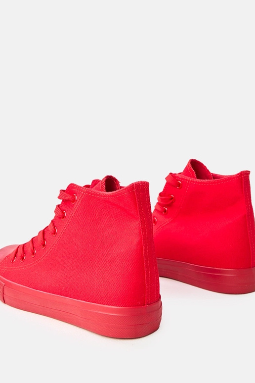 Červené pánske vysoké tenisky Caio