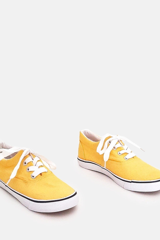 Žlté detské športové topánky so...