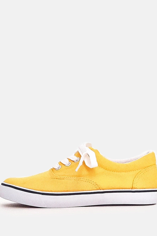 Žlté detské športové topánky so...