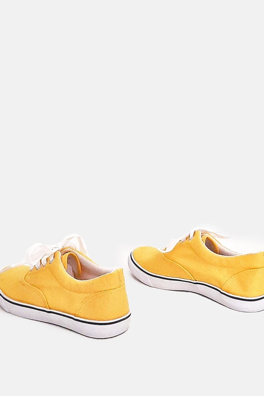 Žlté detské športové topánky so...