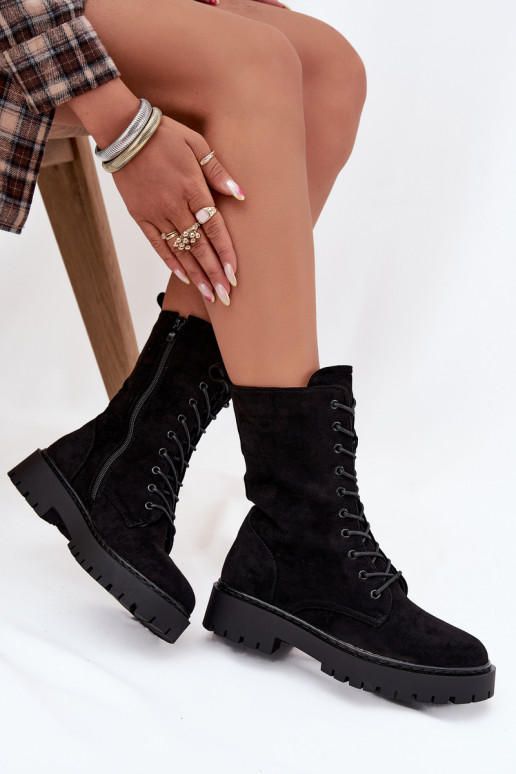 Ženské zateplené pracovné členkové topánky, čiernej farby, Tai turirvielle