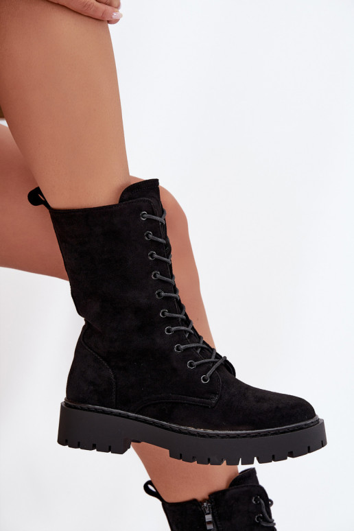 Ženské zateplené pracovné členkové topánky, čiernej farby, Tai turirvielle