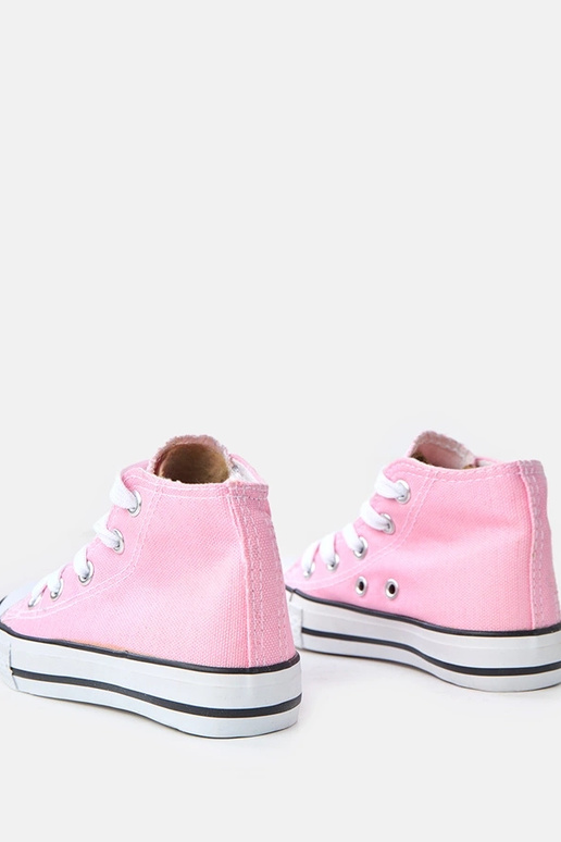 Svetloružové detské tenisky po členky...