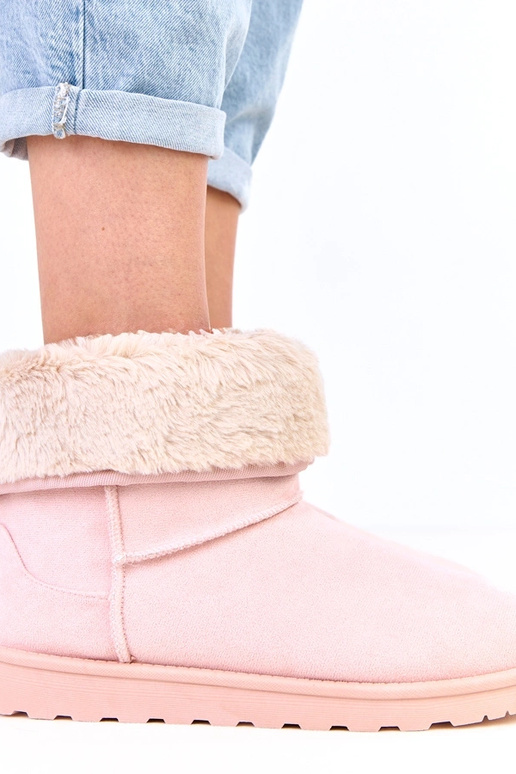 Ružové snehule s kožušinou na...