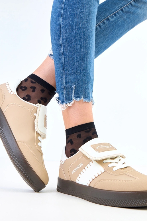 Hnedé športové tenisky na platforme...