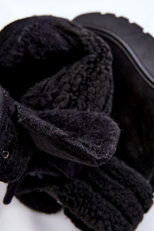 Dámske Semišové topánky Zapnuté INedge čierna Lemar Meniko