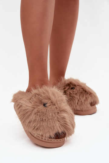 s kožušinou Kapice Dámske Kapibary khaki farby Pravelle