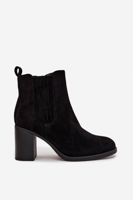 zahriať sa Dámske čižmy Zapnuté SłupkoInym Obcasie čierna Brevina