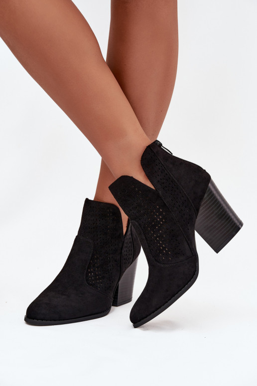 s prvkami prelamovania Dámske čižmy S.Barski HY51-060 čierna s prvkami prelamovania Dámske čižmy S.Barski HY51-060 čierna