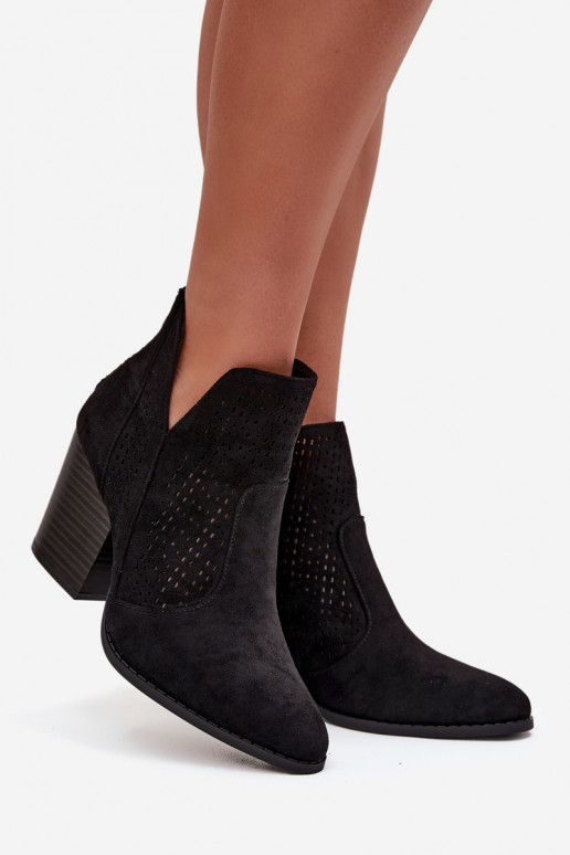 s prvkami prelamovania Dámske čižmy S.Barski HY51-060 čierna s prvkami prelamovania Dámske čižmy S.Barski HY51-060 čierna