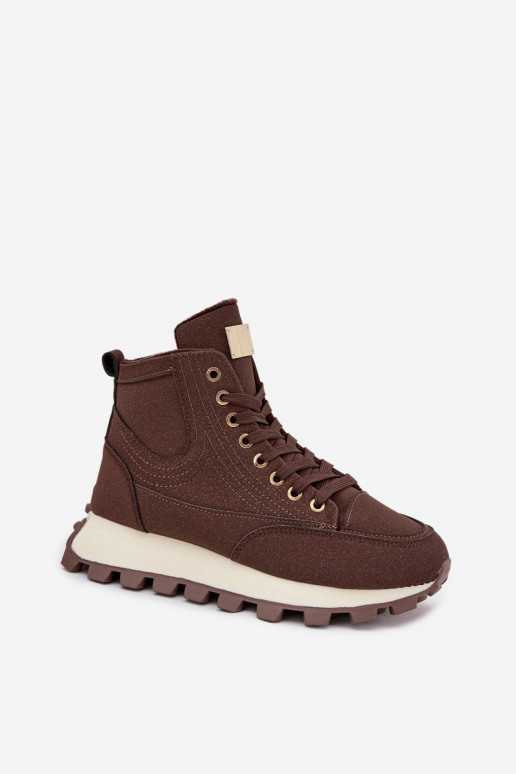 zahriať sa topánky Dámske s platformou Hnedá farba Márivira