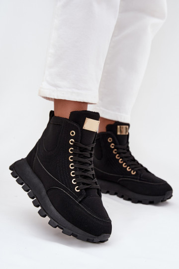 zahriať sa topánky Dámske s platformou čierna Márivira 2