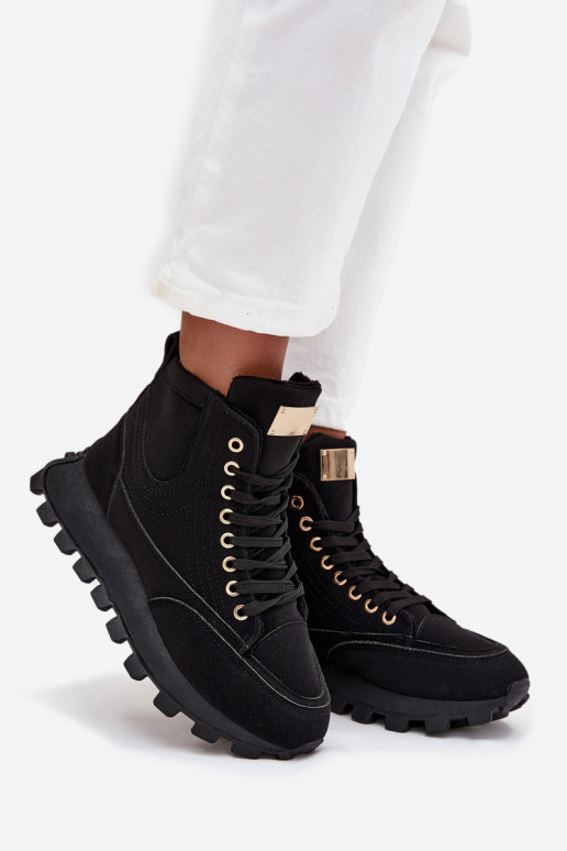 zahriať sa topánky Dámske s platformou čierna Márivira