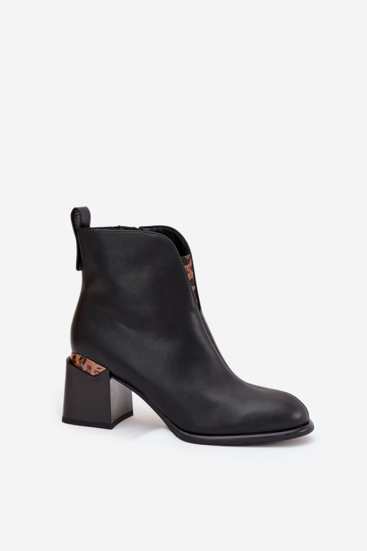 Kožené dámske čižmy, Vinceza 66811, čiernej farby Kožené dámske čižmy, Vinceza 66811, čiernej farby