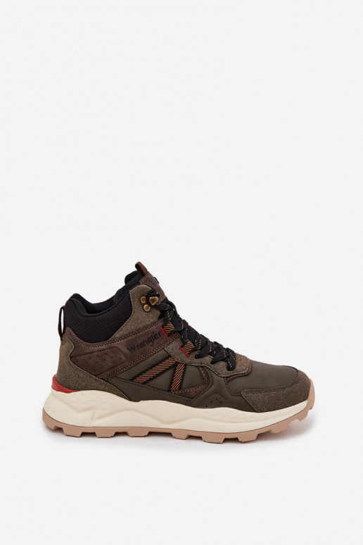turistické topánky pánske INRANGLER INEST MEN MID 20253027 khaki farby