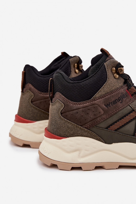 turistické topánky pánske INRANGLER INEST MEN MID 20253027 khaki farby