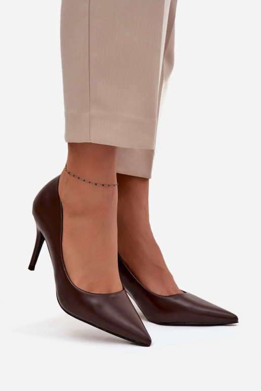 štekle Dámske z eko kože CzekoladoIne Sivana