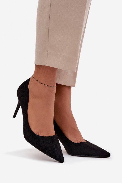 štekle Dámskez eko semišuu čierna Elvessa