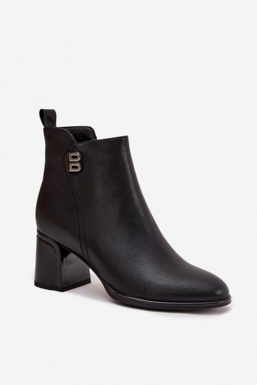 zahriať sa Dámske čižmyZapnutéturalnej Skóry s podpätkami čierna Jovelle