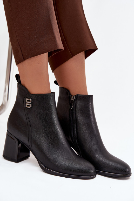 zahriať sa Dámske čižmyZapnutéturalnej Skóry s podpätkami čierna Jovelle