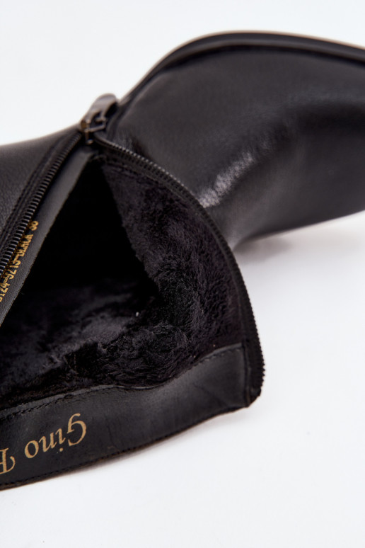 zahriať sa Dámske čižmyZapnutéturalnej Skóry s podpätkami čierna Jovelle