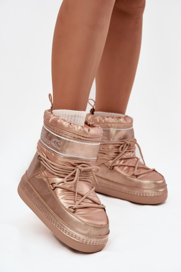 Snehule Dámske so štýlovými detailmi O'NEILL LISA INOMEN HIGH 90253012.99U zlatej farby